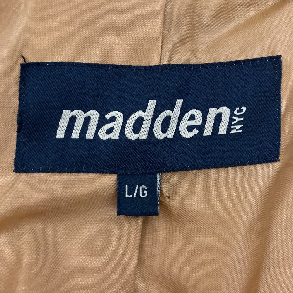 Madden Teddy Bear Jacket Size L Mustard Full Zip Pockets Lined Long Sleeve - Picture 10 of 13